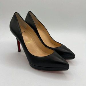 Christian Louboutin Pigalle 100 Leather Platform Pumps